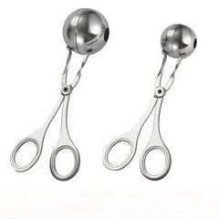 Stainless Steel Meat Baller Maker Rice Ball Tongs Scoop DIY Fish Ball Mold