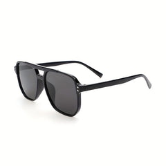 Top Bar Aviator Sunglasses Minimalist Rivet Decor UV400