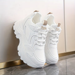 Thick Sole Shock Absorption Running Shoes Casual Wear Resistance Dad Shoes