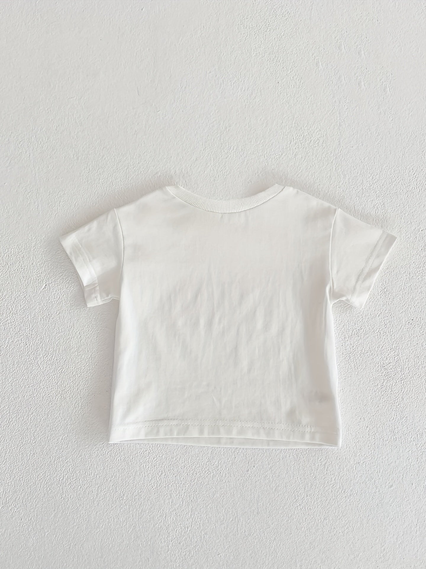 Infant Casual Round Neck T-shirt for Summer