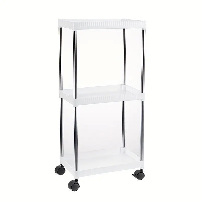 3 Tier Utility Cart Rolling Organization Cart Multifunctional Storage Shelves