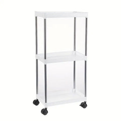 3 Tier Utility Cart Rolling Organization Cart Multifunctional Storage Shelves