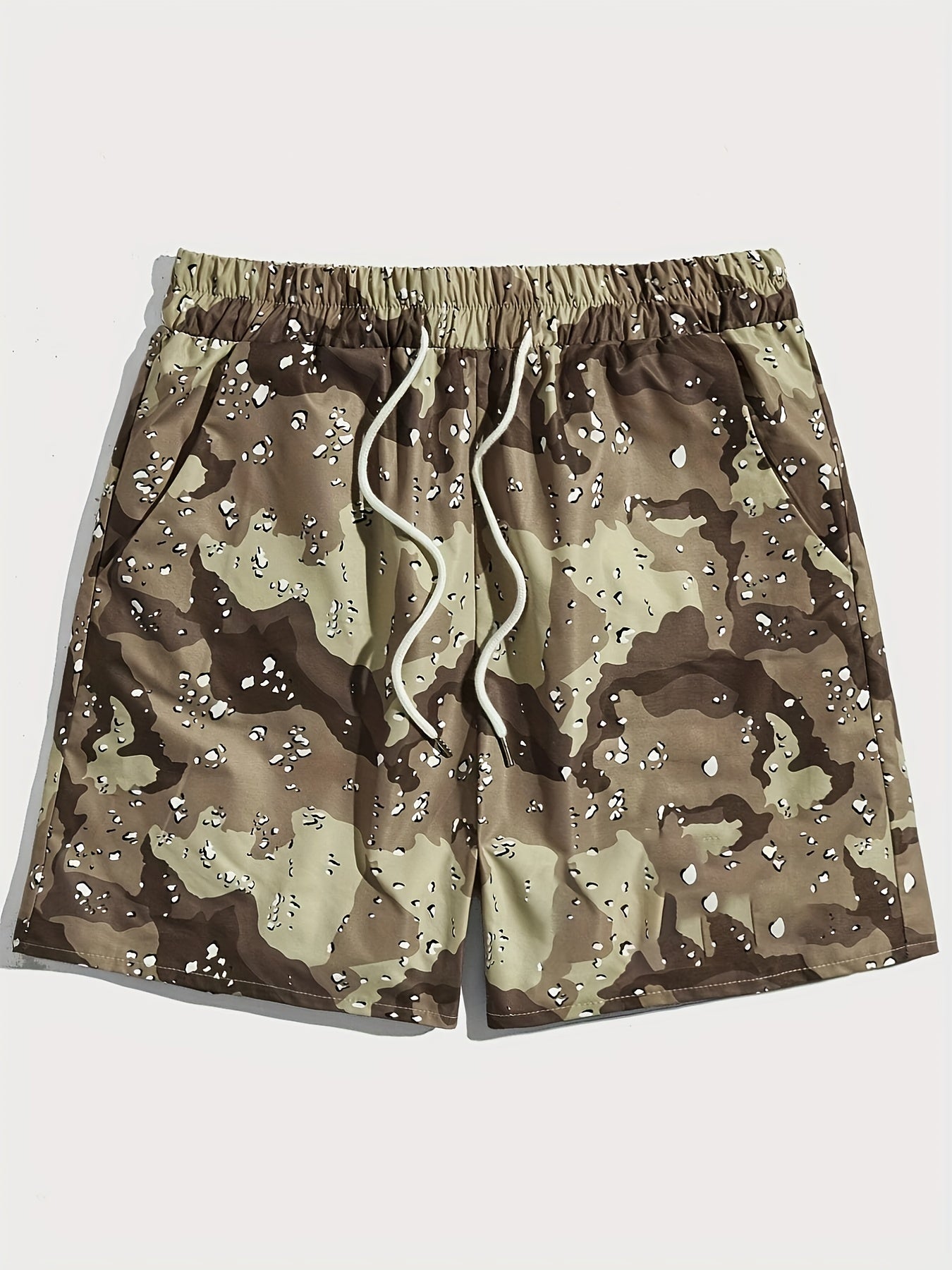 Men's Camo Shorts for Cycling Fitness Outdoor Activities