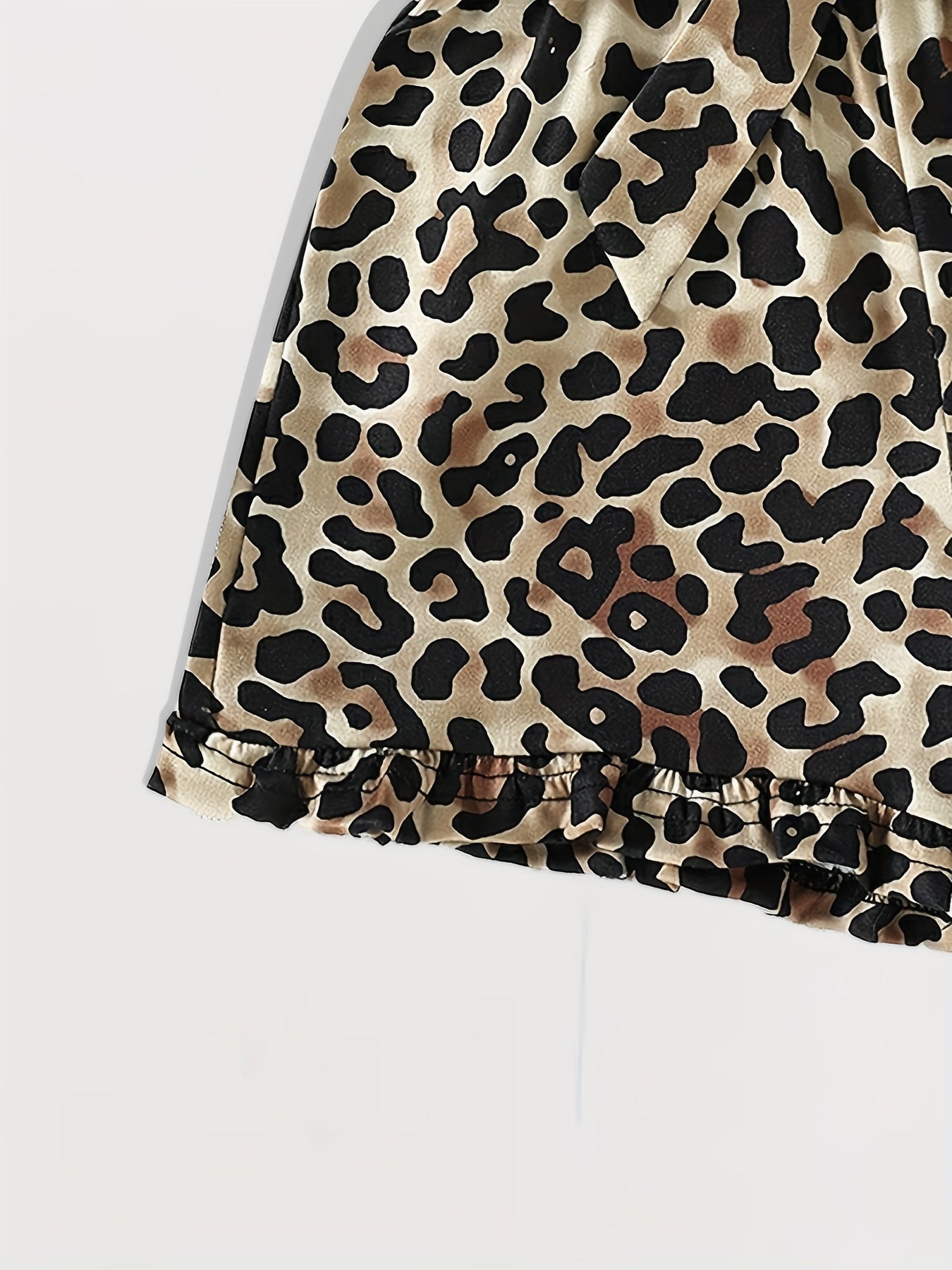 Leopard Print Cami Romper for Girls