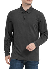 HovSiyla Men's Long Sleeve Golf T Shirt Quick Dry Moisture Wicking