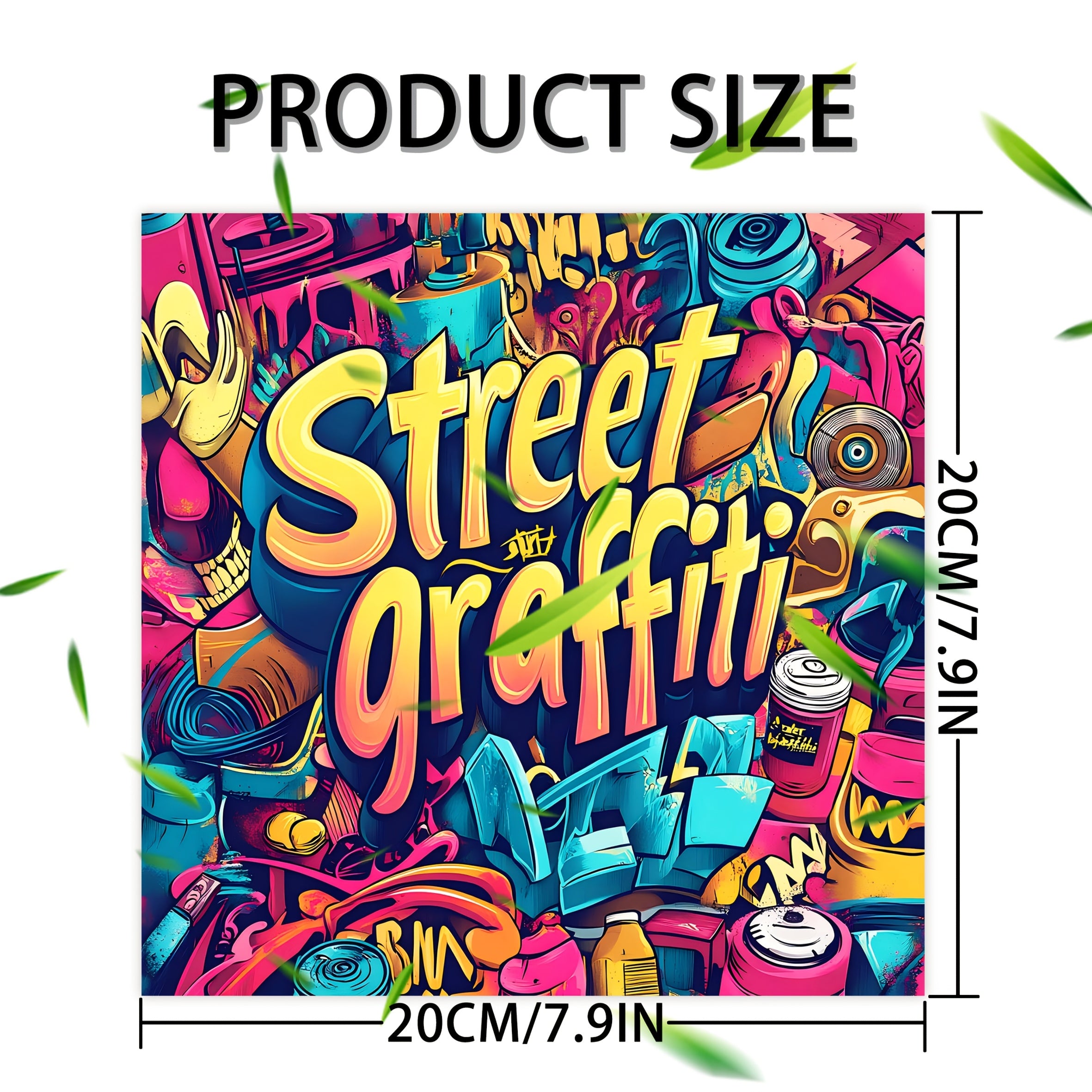 Graffiti Adult Coloring Book - 20 Street Art Designs - Fun Gift