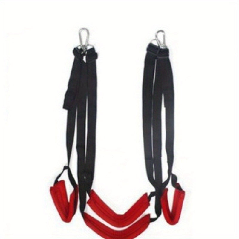 Yoga Hanging Straps w/ 4 Belts Fitness Pilates Swing
