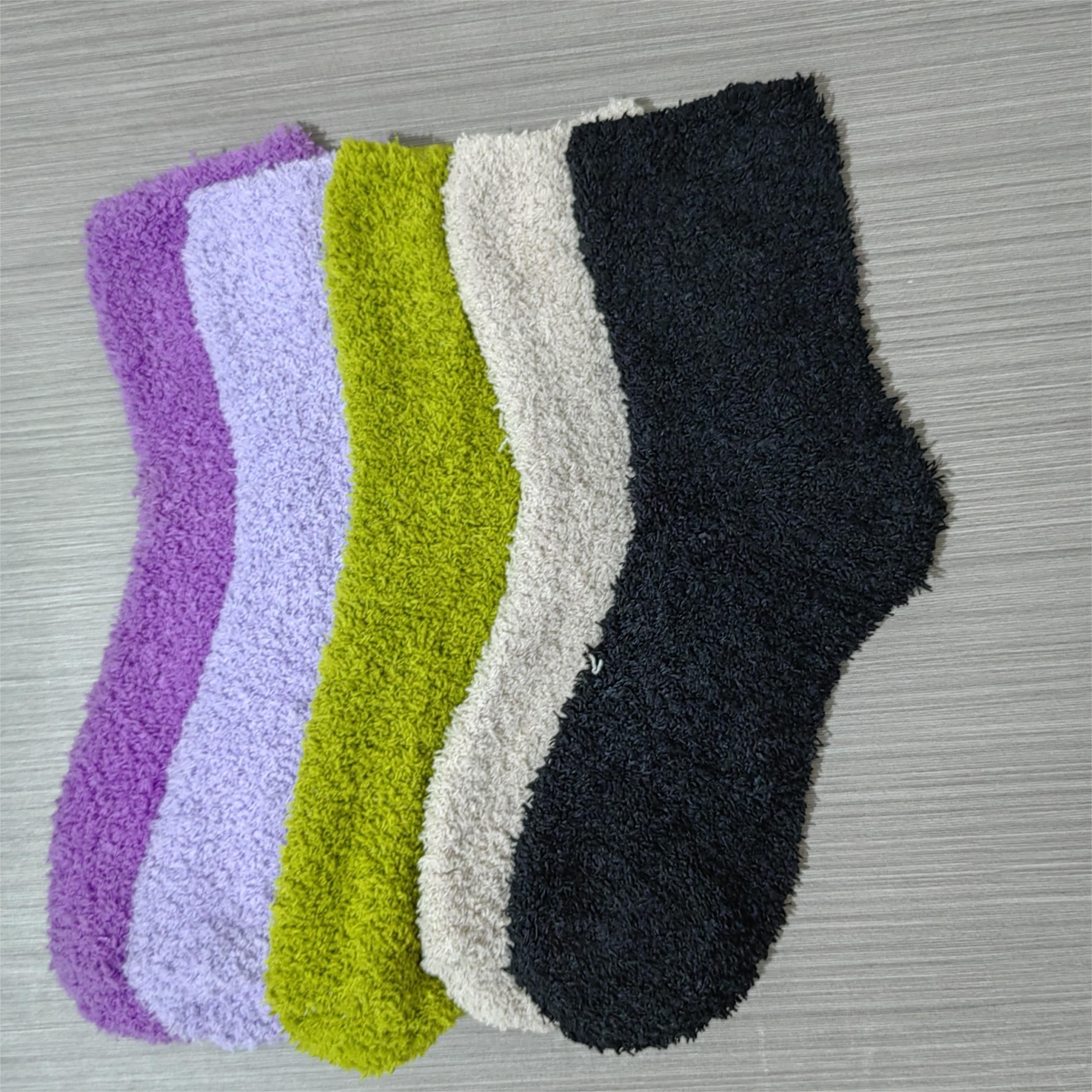 5 Pairs Fuzzy Floor Socks Warm & Comfy