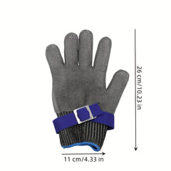 Cut Resistant Stainless Steel Wire Metal Mesh Safety Glove XL