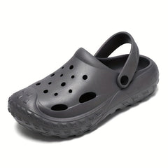 Men's Solid Clogs Comfy Non Slip Soft Sole Casual Slippers