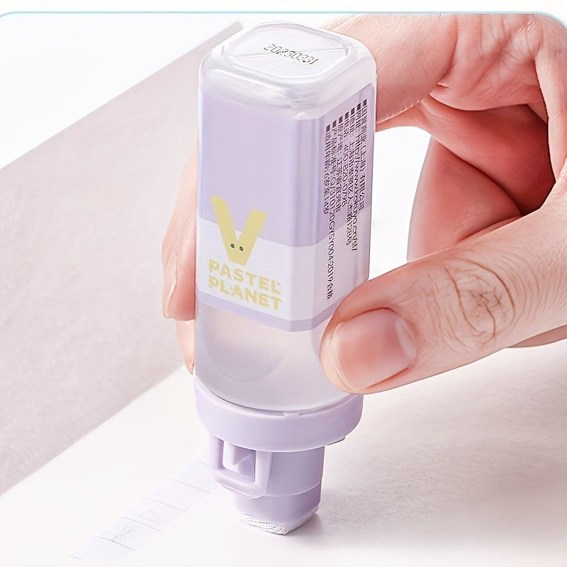 1pc Light Planet Student Office Supplies Strong Liquid Glue Macaron Right Angle