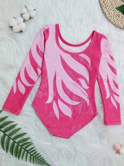 Girls Ballet Leotard Long Sleeve Gymnastics Suits