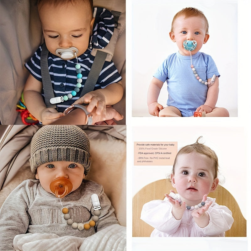 Silicone Pacifier Chain Holder Clip