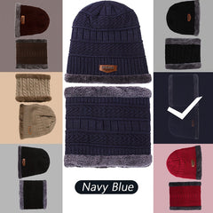 Knitted Beanie With Scarf Warm Neck & Head Cover