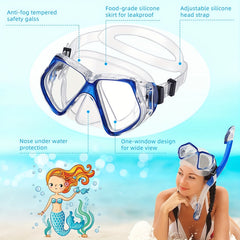 Diving Mask Scuba Snorkeling Dive Mask Goggles for Snorkeling Swimming