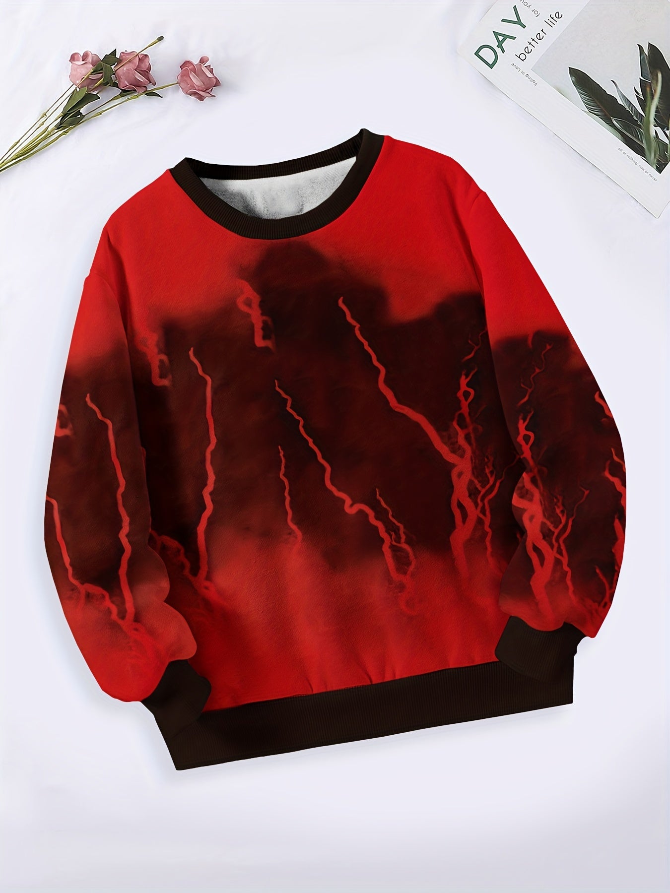 Kids Crew Neck Pullover Sweatshirt for Sports