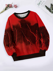 Kids Crew Neck Pullover Sweatshirt for Sports