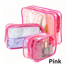 Waterproof Travel Makeup Bag Set Transparent Durable Storage Cosmetics