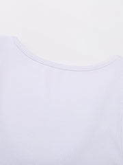 Graphic Print Crop Tank Top Women's Summer Clothing