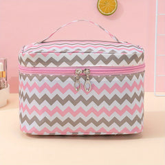 Ripple Pattern Makeup Bag Travel Toiletry Cosmetic Bag Large Capacity