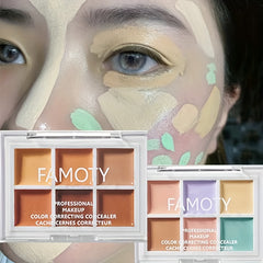 6-Color Concealer Palette Moisturizing Bronzer Cream Contouring