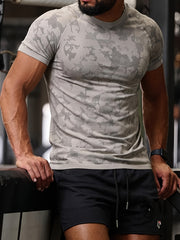 Men's Fitness Crew Neck Active T-Shirt for Summer