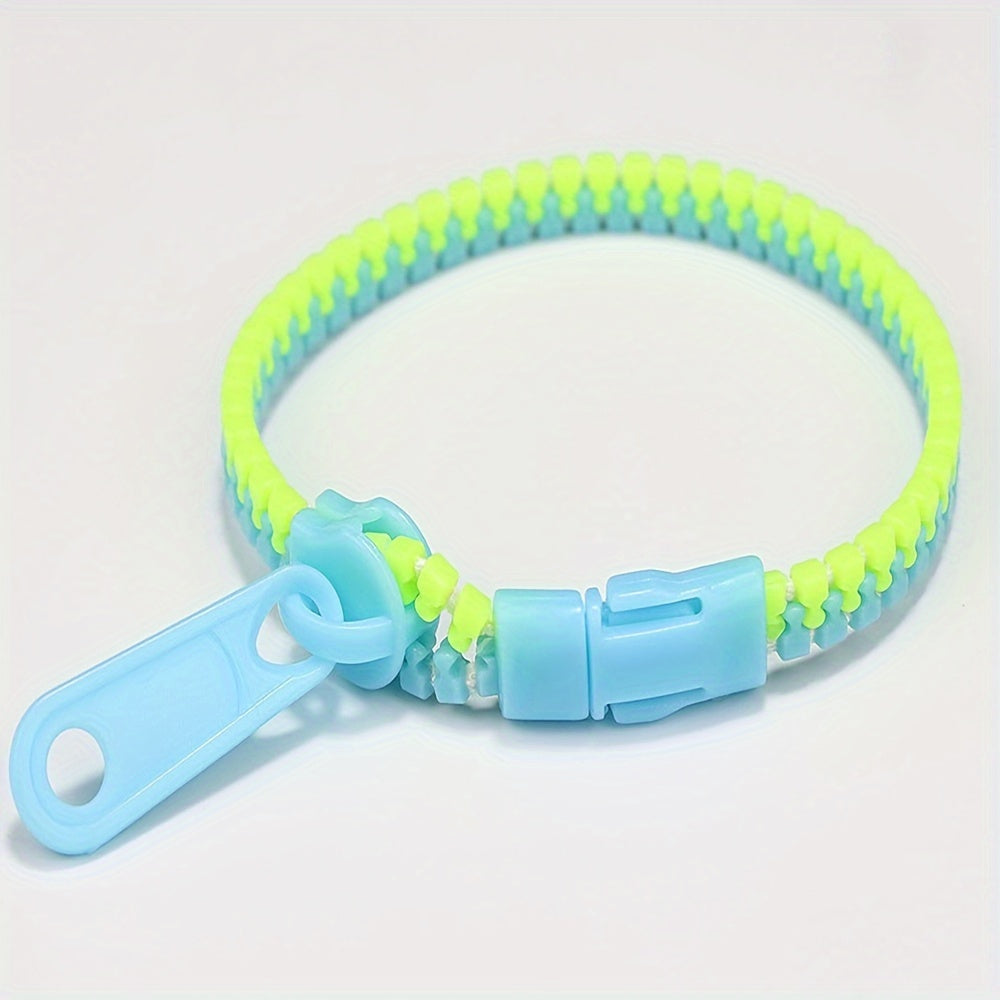 Bicolor Kids Zipper Bracelet Candy Accessories
