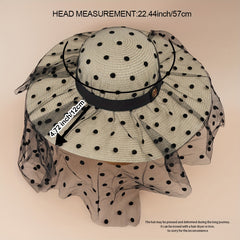 Summer Sunscreen Vacation Hat Retro Seaside Beach Straw Hat
