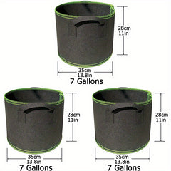 Plant Grow Bags Garden Fabric Pots Aeration Heavy Duty Nonwoven Handles