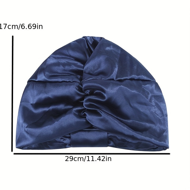 Soft Satin Bonnet Solid Night Cap for Hair Care