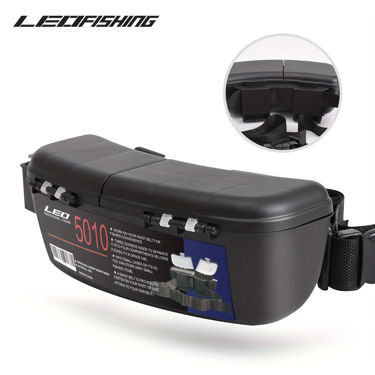 LEOFISHING Fishing Tackle Waist Bag for Lures Baits Hooks