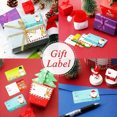 500pcs Christmas Gift Stickers, Holiday Greeting Card Decorative Stick