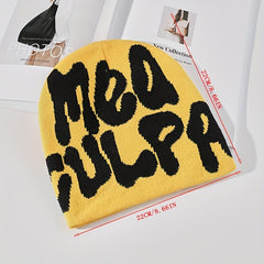 Men's Knitted Hat Hip Hop Street Graffiti Letter Beanie
