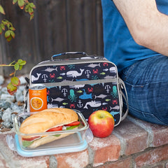 Insulated Lunch Box Tote Bag Reusable Leakproof Cooler with Adjustable Strap