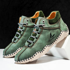 Men's PU Leather Boots Casual Walking Shoes