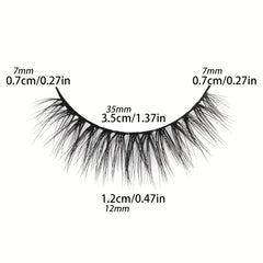 Fluffy Natural Cross False Eyelashes Soft Lashes