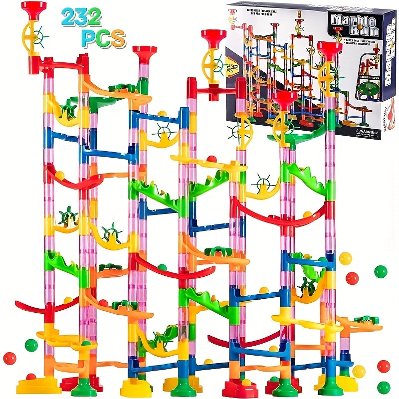 Colorful Marble Run Track Set for Children Ages 3