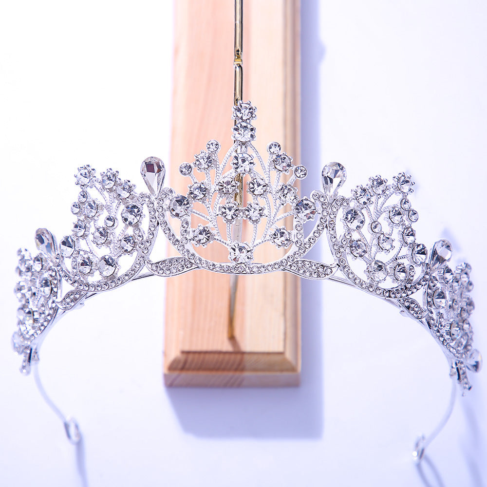 Baroque Crowns Wedding Tiaras Queen Crown Rhinestone Bridal Accessories
