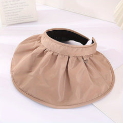 Wide Brim Shell Sunshade Visor Hat UV Protection