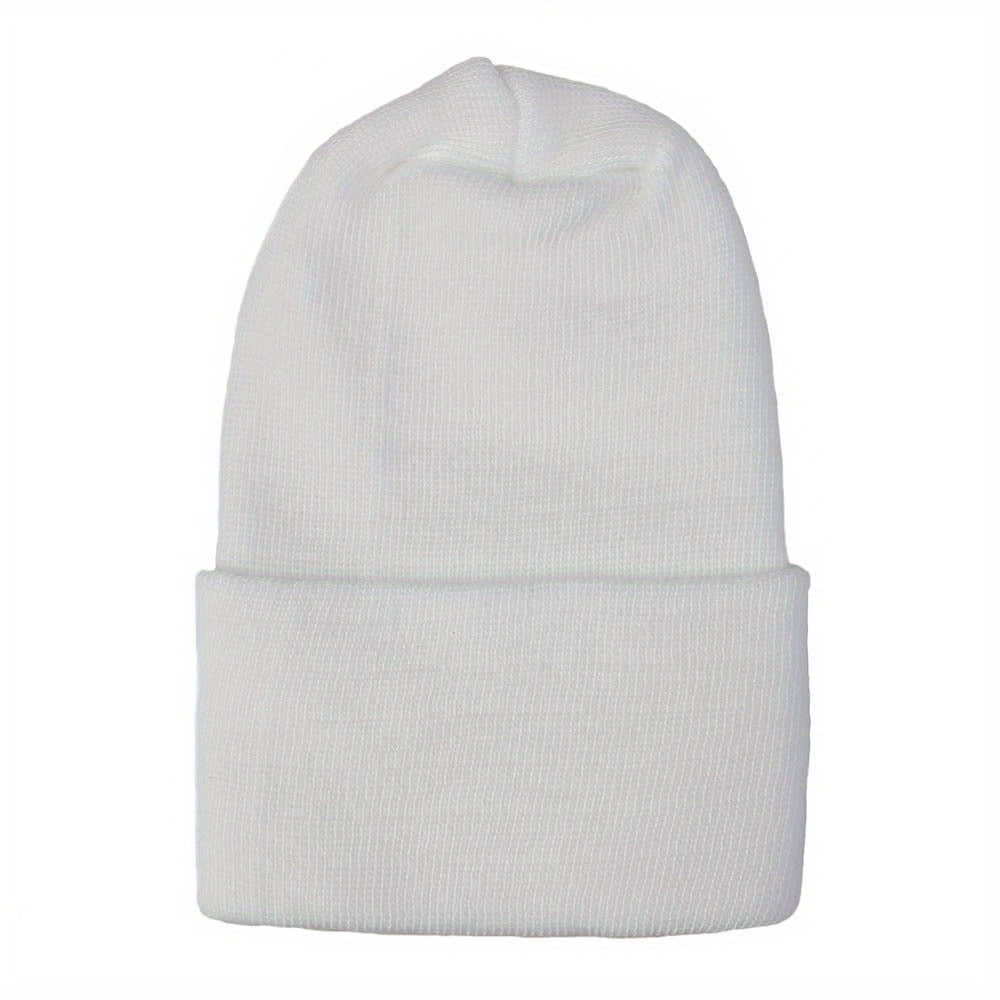 Kid's Warm Knit Beanie Hat, Double Layer Thickened, Soft Material