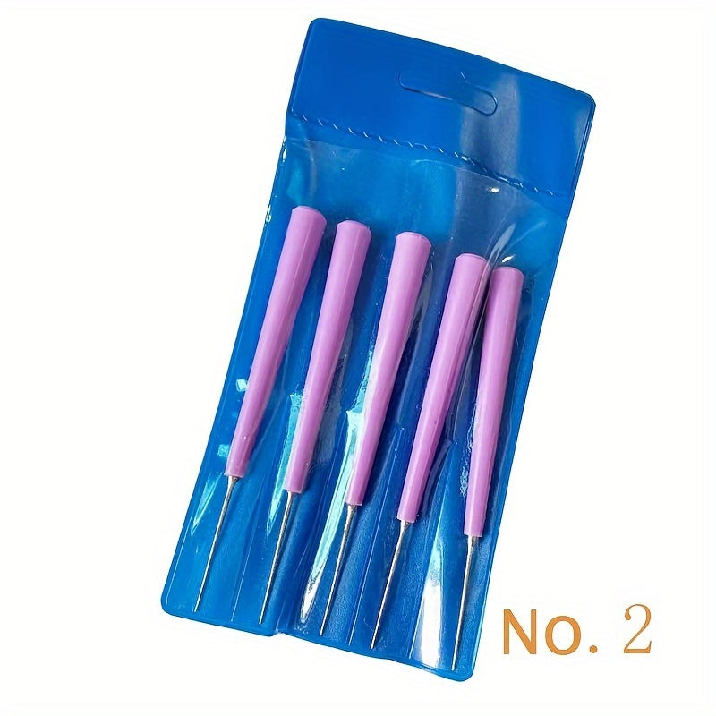5pcs Jewelry Making Tools Kit Needle Shaped Diamond Reamer DIY
