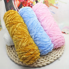 Chenille Woolen Crochet Thread Ice Strip Needle Warm Velvet Thread