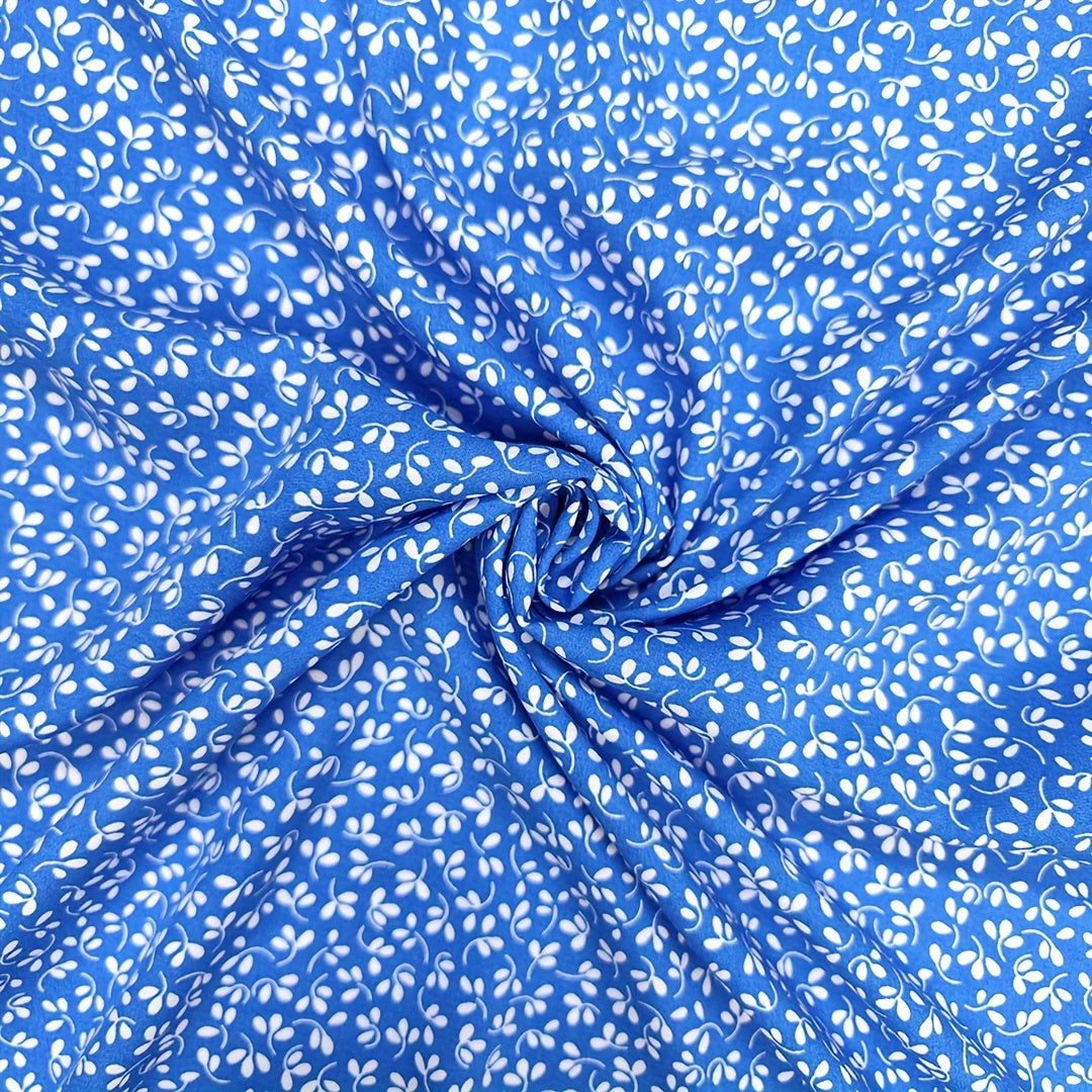 1yd Faux Cotton Fabric for DIY Clothes Pants Dress Quilt, Cut Size