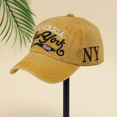 Vintage Distressed York Embroidery Baseball Cap