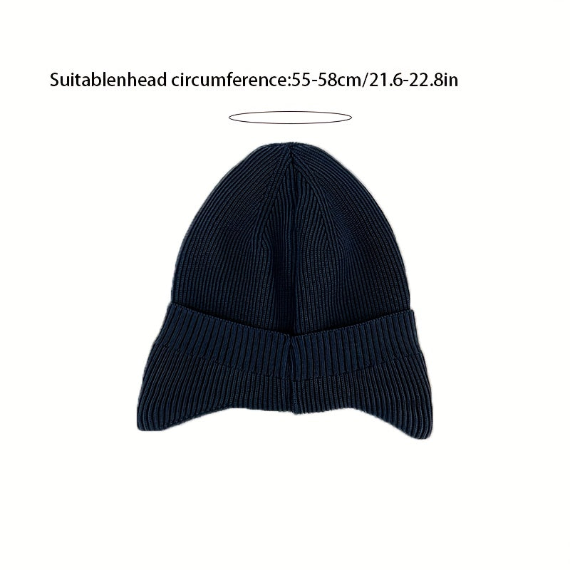 Windproof Knitted Beanie Hat for Men Women Ear Protection