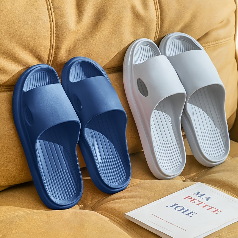 Unisex Slides Slippers Lightweight Non Slip House Shoes For Indoor Outdoor