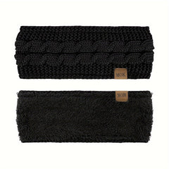 Winter Cable Knit Head Wrap Ear Warmers for Women