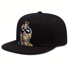 Colorful Characters Flat Brim Hat for Men