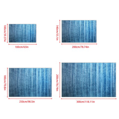 Striped Cashmere Floor Mat for Living Room and Bedroom