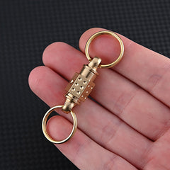 2pcs Brass Universal Rotating Keychain Hanging Buckle Bag Accessories